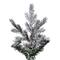 7.5ft. Pre-Lit Flocked Kiana Artificial Christmas Tree, White Low Voltage LED Lights